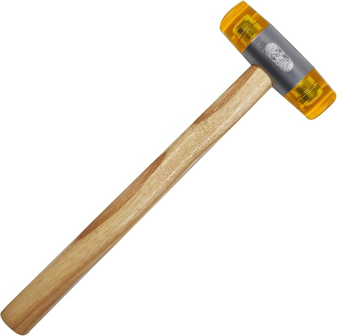 Nylon rubber mallet 27 oz yellow