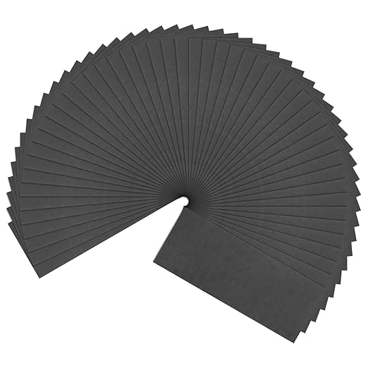 HARFINGTON 50pcs Sandpaper 1000 Grit 9 x 3.6 Inch Waterproof Backing Silicon Carbide Abrasive Wet Dry Sanding Sheets for Wood Finishing, Metal Sanding, Automotive Polishing
