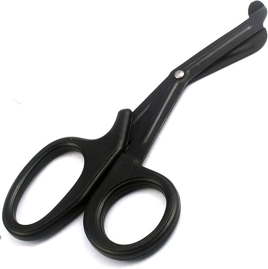 Trauma, EMT, Firefighter Shears Cutter ??Black Durable Coated Stainless Steel Bandage Scissors