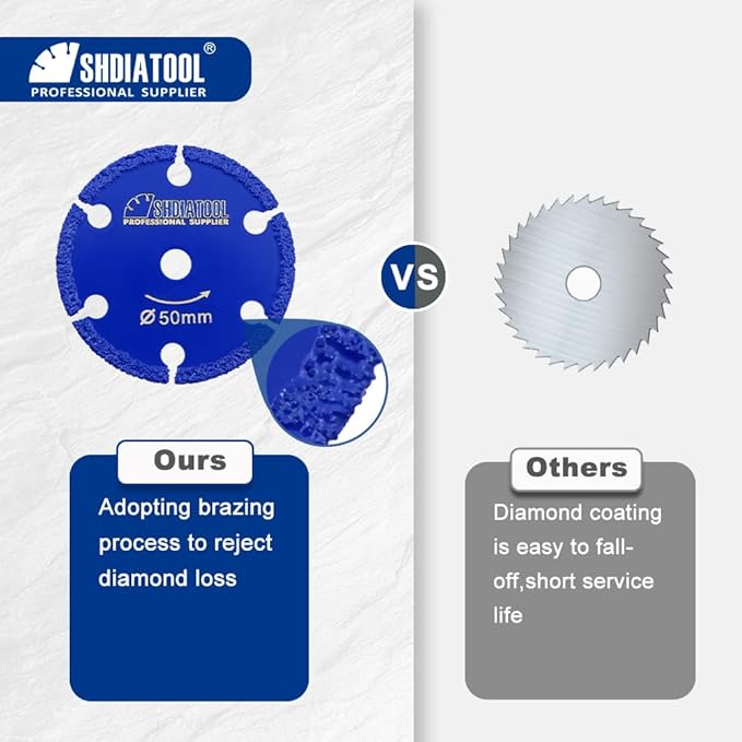 SHDIATOOL Diamond Metal Cutting Saw Blade, 1-3/16-Inch/30mm Mini Circular Saw Disc,Cut-off Wheel for Steel Tube Iron Rebar with 5/8" Flange(4 of Pack)