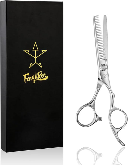 High-end Professional Hair Thinning Scissors Hair Cutting Teeth Shears Barber Hairdressing Texturizing Scissor Extremely Very Sharp 5.5 Inch Stainless Steel Alloy For Men,Women,Salon & Home