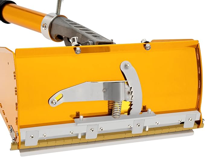 Drywall Flat Finishing Box Tool + Handle | Drywall Finishing Tools Setw/2.95-4.92ft Adjustable Handle Extension | Mud Drywall Skimming Blade | Quick Clean | Pro-Grade