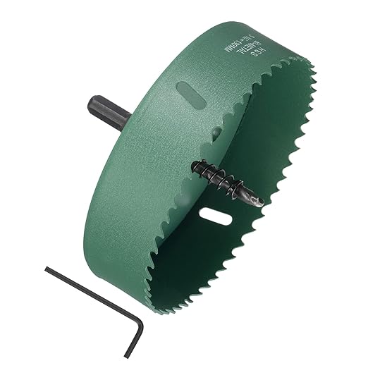 Bi-Metal Hole Saw, 130mm 5-8/64 Inch Dia Hole Saw, High Speed Steel Cutter - (Applications: for Wood Brass Zinc), 1-Pieces