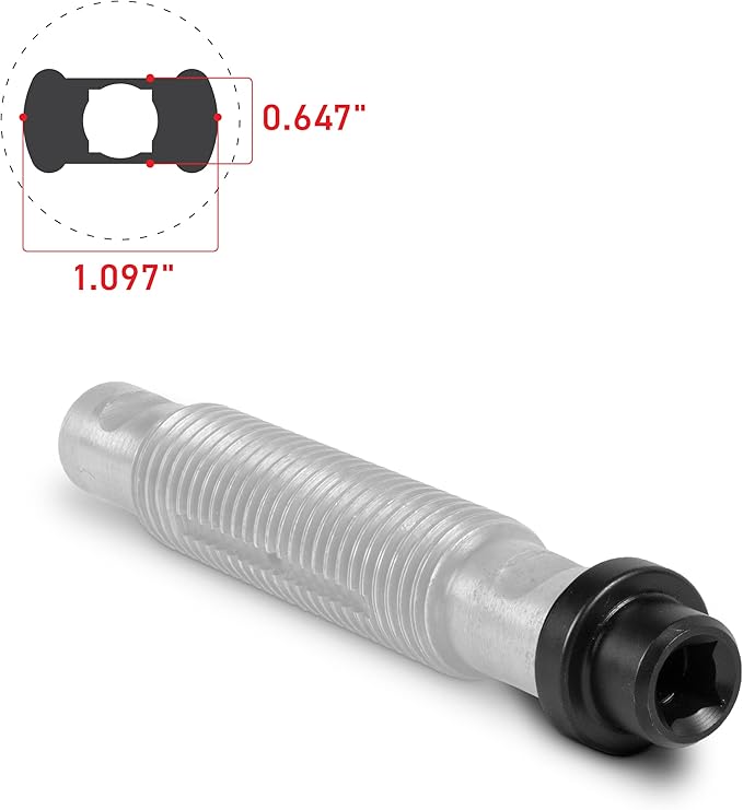 Tiger Tool Leaf Spring Pin Socket Set, Complete Set to Remove and Install Threaded Spring & Shackle Pins on Class 6 ??8 Commercial Heavy Duty Trucks & Equipment, 15111