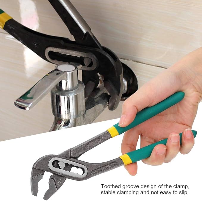 Water Pump Pliers, Heavy Duty Adjustable Plumbing Pliers, 8 Inch Multi Function Gripping Tool for Home Repair, Plumbing, and Water Pump Maintenance (20.3cm/8in)