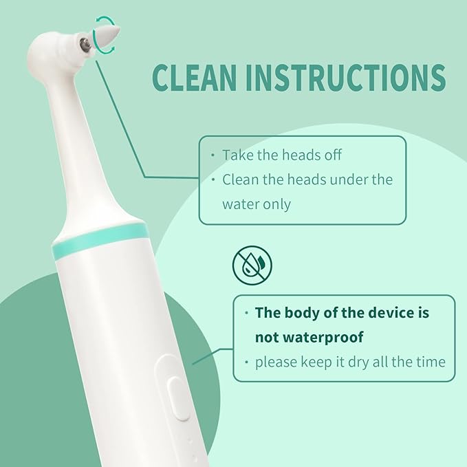 LINKYCARE Electric Tooth Polisher, Household Electric Dental Calculus Remover with 8 Replacement Heads & 3 Adjustable Modes, Plaque Remover for Teeth, Teeth Cleaner Tools