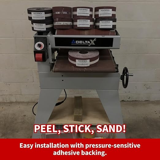 Drum Sander Sandpaper Roll 3" X 25 Yards Premium Aluminum Oxide Cloth Backed (120 Grit)