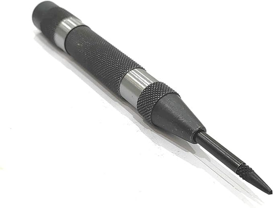 Automatic Center Punch with Replaceable Hardened Steel Tip (Medium Duty)