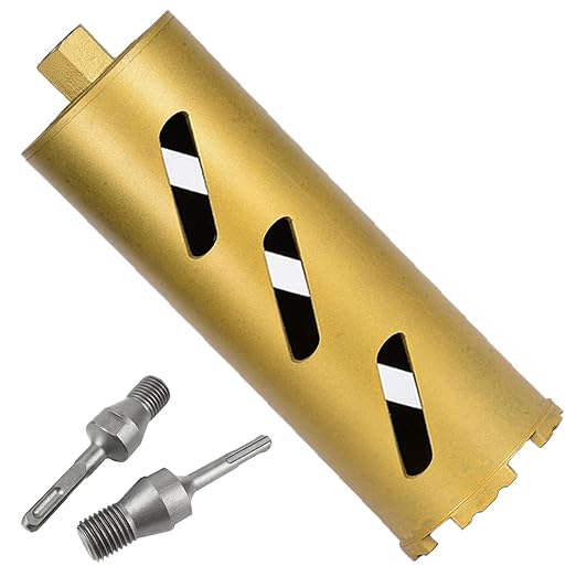 6" Dry Core Drill Bits for Cured Concrete with Rebar Brick Blonck Masonry etc 12.2in/310mm Drilling Depth竊?0mm Diamond Segment Height竊? Adapters