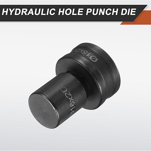 HARFINGTON Hydraulic Hole Punch Die 過16횞20mm Slot Hole 40Cr Steel Electric Punching Kit for CH70 Electric Punching Machine, Black