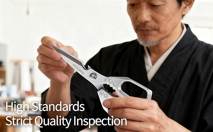 Japanese Kitchen Shears Set, Heavy Duty Poultry Shears All Purpose, Kitchen Meat Scissors for Steak Cutting, Chicken Bones, and Turkey Christmas Gifts for Men Women Mom Dad