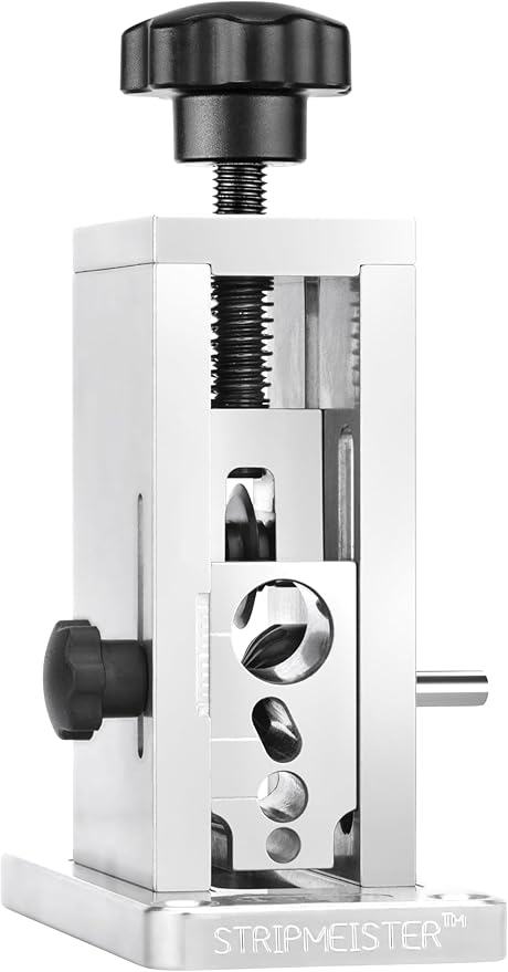 StripMeister Original Drill-Powered Wire Stripper ??Wire Sizes Up To 횠3/4", Jam-Free, Copper Wire, Built for Safety, Speed, and Efficiency - Portable Wire Stripping Machine