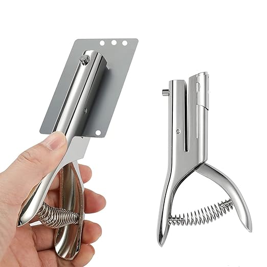 Heavy Duty 8MM Hole Punch - Single Hole Punch, Portable, Paper, Card, Plastic, Cardboard (5/16''-8MM)