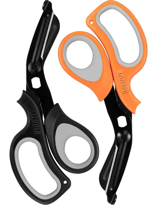 MEUUT 2 Pack Medical Scissors Trauma Shears -8 inch Patented Bandage Scissor Heavy Duty Surgical Grade EMT Scissors for EMT Workers Doctors Nurses