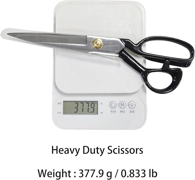 10 Inch Sharp Sewing Scissors for Fabric Cutting Metal Scissors Sewing Shears Heavy Duty