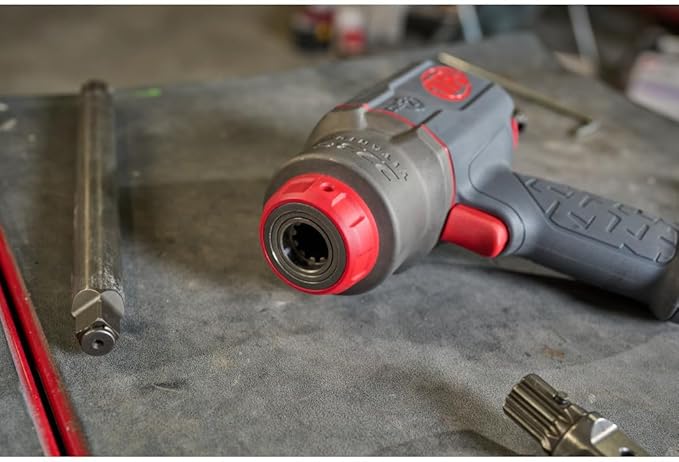 Ingersoll Rand 2236QTIMAX-2 DXS2 1/2" Air Impact Wrench, 2" Extended Anvil, Quiet, 1500 ft-lb Torque, Titanium Hammercase, Friction Ring Retainer, Pistol, Interchangeable Anvil, Multi-functional Tool