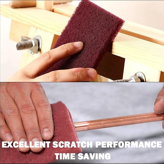 Maroon General Purpose Scuff Pads, Scuffing, Scouring Pad, Sanding, Paint Primer Prep Scratch - Surface Preparation Pad Car Auto Body Woodworking 7447-Premium, 5 Inches*15 Feet