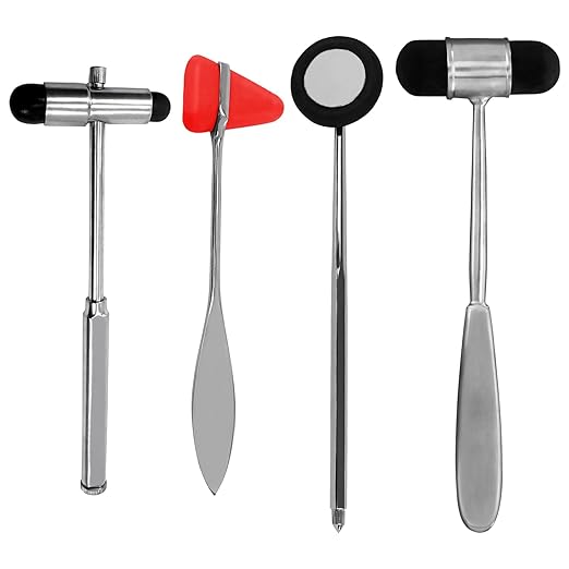 Neurological Reflex Hammers for Cutaneous and Superficial Responses, Neurologic Reflex Diagnosis and Testing (19 pcs Assorted Percussion Hammers)