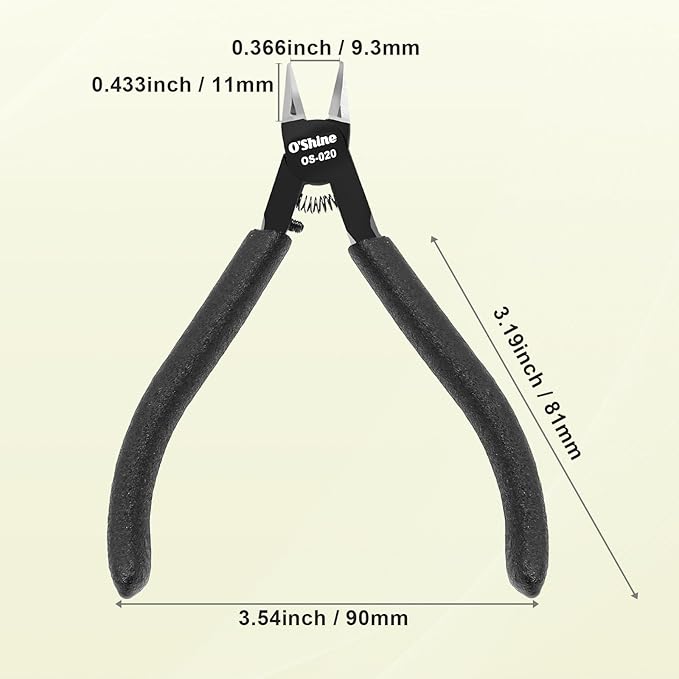 O?셎hine 4.7-inch Advanced Double-edged Sprue Cutter, Long & Thin Blade Gunpla Gundam Model Nippers & Hobby Model Clippers, Sharp Model Snips For Plastic Models, A Plastic Sheath Included