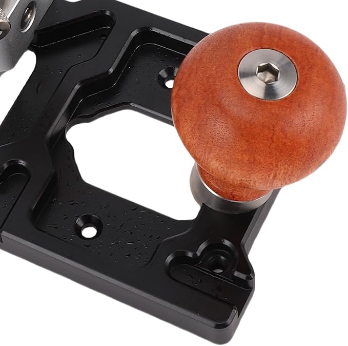 Marhynchus Router Plane Woodworking Tool Hand Plane for Grooves Mortises and Slots with 360 Rotating Comfortable Wooden Handle Adjustable Depth