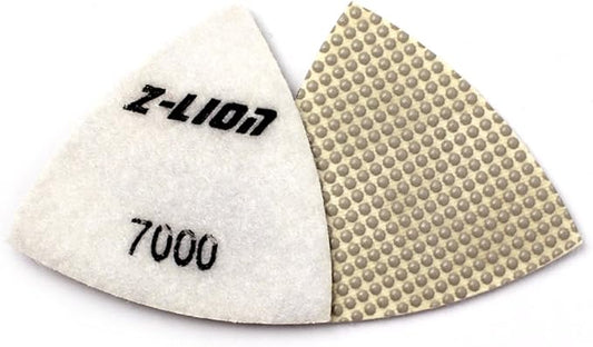 Triangular Polishing Pad Grit 7000 for Granite Marble Glass Concrete by Z-LION