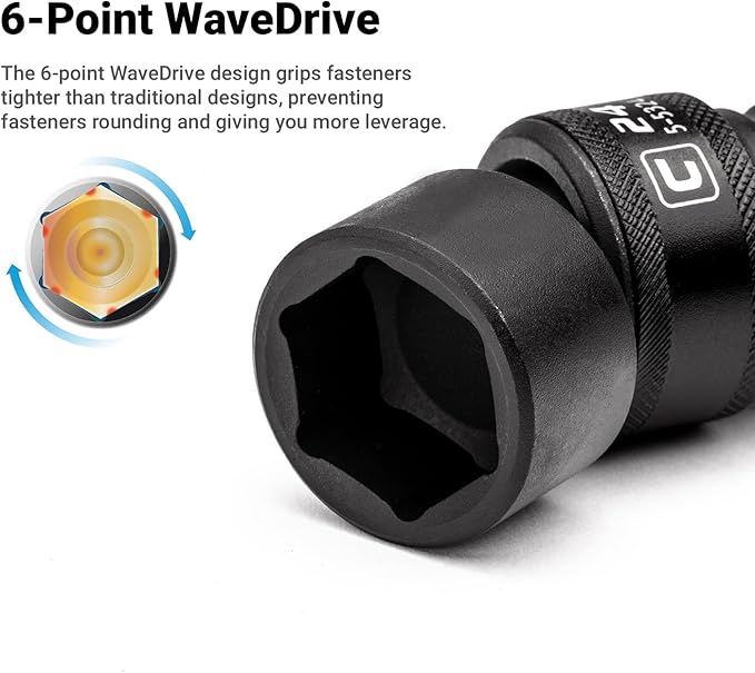Capri Tools 13 mm Universal Impact Socket, 3/8-Inch Drive, 6-Point, Metric