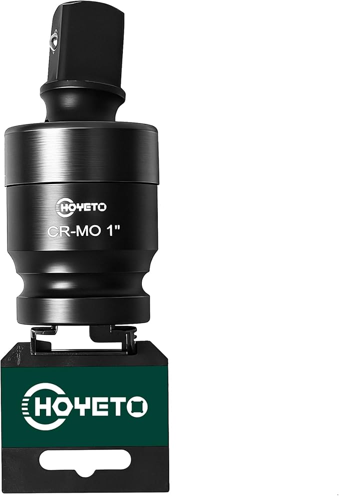 1" Drive Impact Universal Joint, Swivel Socket Set, Cr-Mo Steel Impact Adapter Set for Industrial Systems