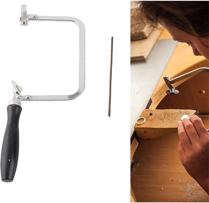 Jewelry Saw Kit, Portable Saw Bow Jewelry Wire Carved Black U shaped Handle Tool Saw Jewelry Tool Jewelers Wax Ring Cutting Metal Saw Jewelry Making Tool for Jewelry Processing