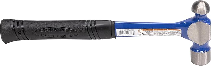 VAUGHAN Ball Pein Hammer, 16 oz, Steel handle, American high carbon steel, R016, VN16371