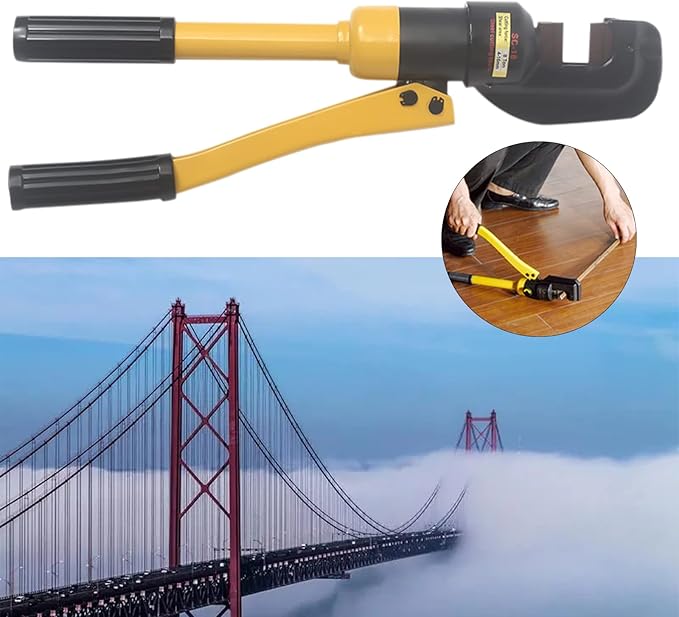 13 Ton 4-22mm Hydraulic Rebar Cutter&Benders Professional Handheld Hydraulic Rebar Cutter w/Box Steel Bolt Chain Cutting Tool for Roll Cages Can Cut Screw Thread Steel (Shear Area Max: 22mm/0.86in)