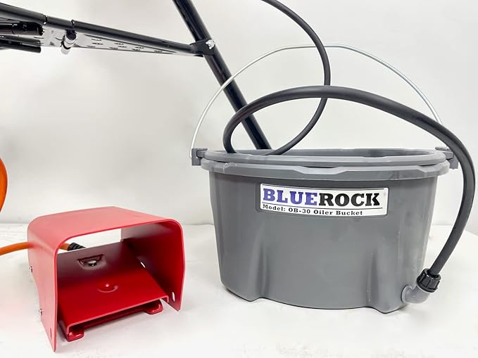 BLUEROCK PTM-300 Pipe Threading Kit includes PD-300 Power Drive, PTK-300 Threading Kit Assembly, OB-22 Oiler Bucket and H300 Tripod Stand