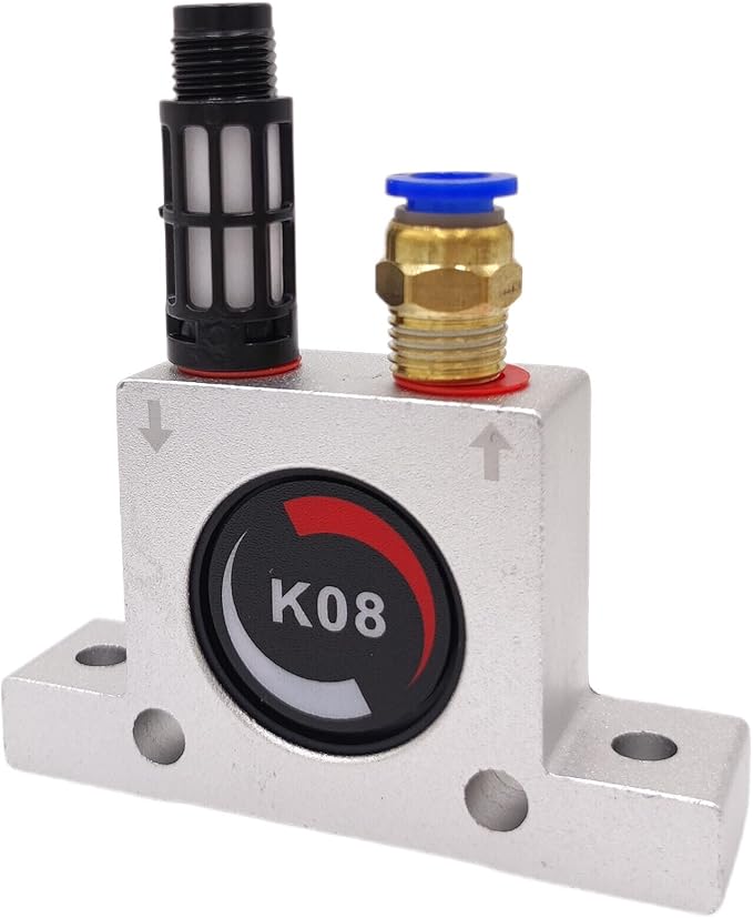 K8 1/4in Thread Pneumatic Vibrator Power Concrete Vibrator Ball Type Aluminum Alloy Air Turbine Oscillator
