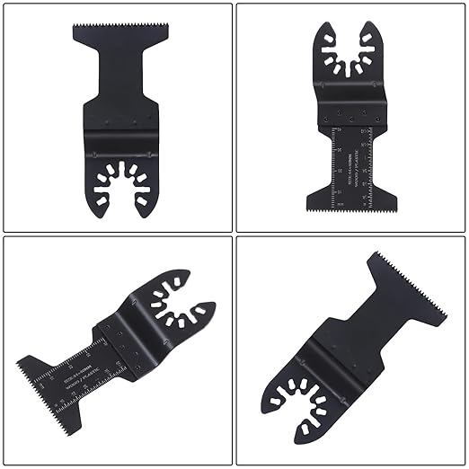 findmall Oscillating Saw Blades 100Pcs (40 of 1-3/4, 60 of 1-3/8), for Wood, PVC, Nails, Drywall, Door Jamb