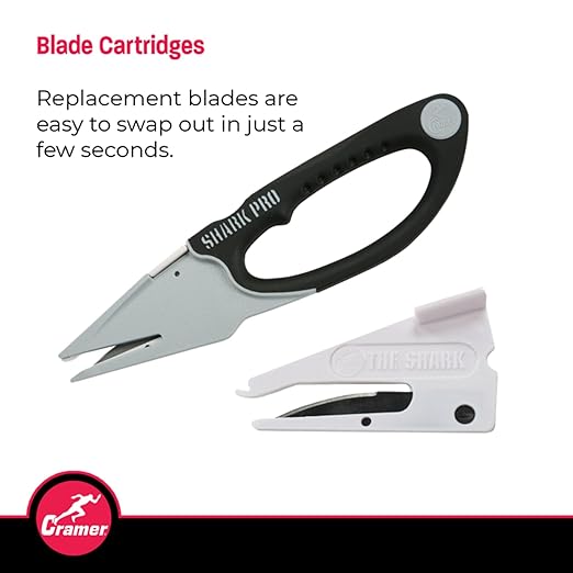 Cramer Athletic Training Supplies, Shark Tape Cutter & Remover Liquid for Adhesive Removal, Safe Edge Scissors, Bandage Shears & Solution to Safely Remove Athletic Tape, Professional Tape Cutter