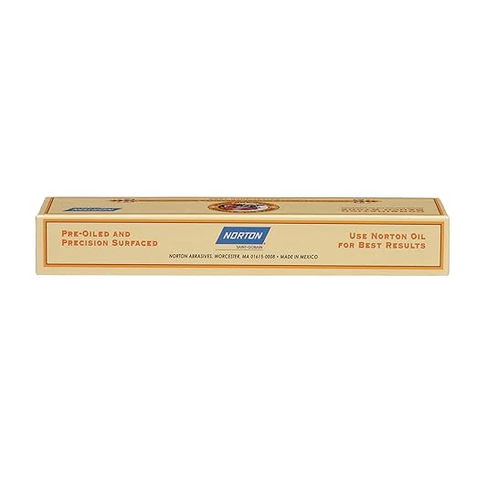 Norton Knife Sharpener Combination Grit Oil Stone - Sharpening Stone with Fine/Coarse Combination Red/Black