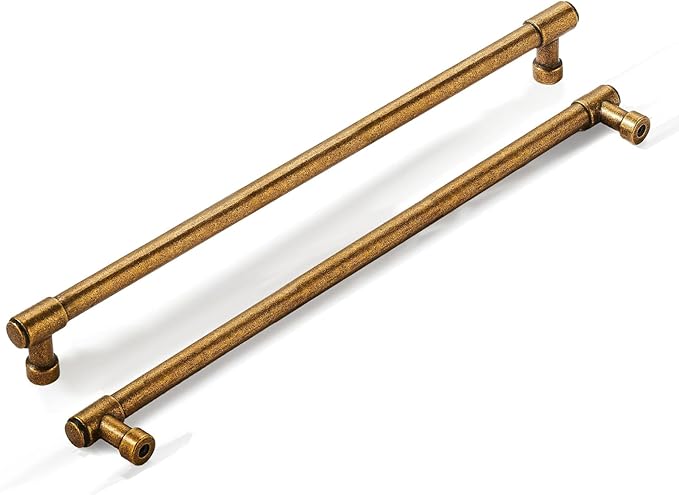 khtumeware Appliance Pulls Antique Brass 18 Inch(457mm) Center to Center 1 Pack Heavy Duty Drawer Pulls Kitchen Cabinet Handle Cabinet Hardware Pulls Dresser Handle