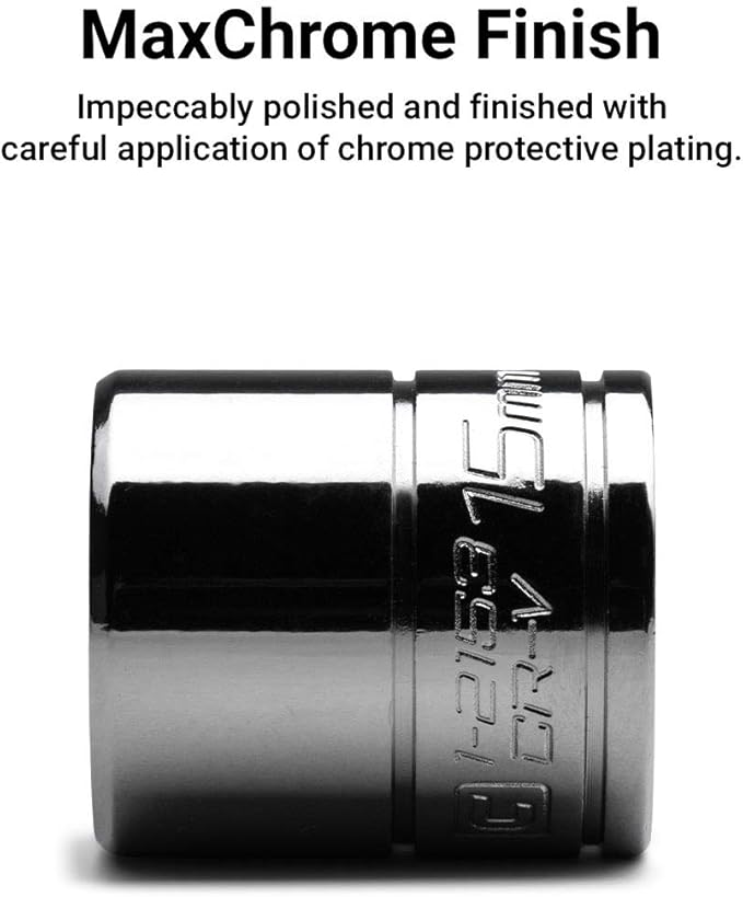 Capri Tools 19 mm Shallow Socket, 3/8-Inch Drive, 6-Point, Metric