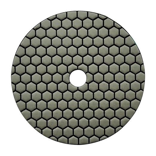 7" High Performance Dry Stone/Concrete Polishing Pads, 1.5mm Segment Height, Honeycomb Style, 800 Grit