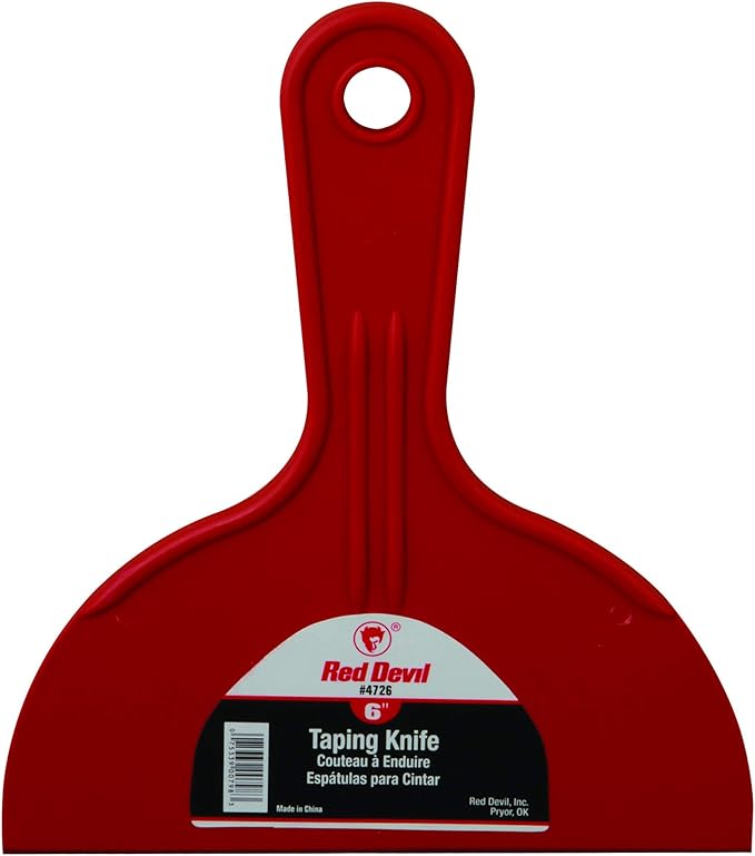 Red Devil 4718 3-Piece Plastic Putty Knife Set, Scraper Tool, Spackle & Paint, 1-Pack