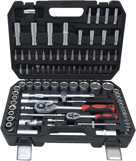 Ultimate Sockets Set Comprehensive Hand Tool Set Perfect for Home Essentials College Dorm Car Emergency Kit Ideal Apartment Essentials & Men?셲 Tools Gift (94pcs)