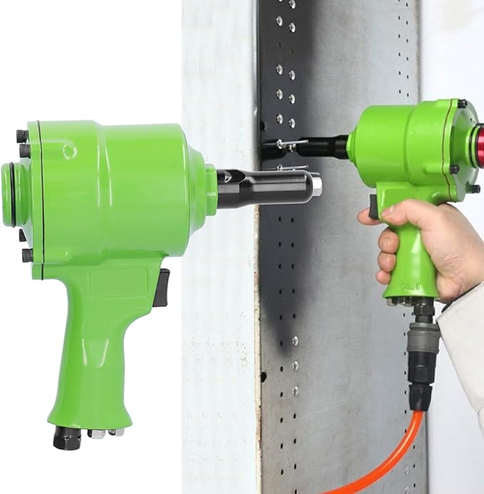 Pneumatic Nail Pulling KP 705P, Air Rivet Tools Set, 2.4 4.8mm Capacity, Alloy Steel Material, DIY Enthusiast Friendly, Double Hammer Structure for Efficient Work (Japanese Style)