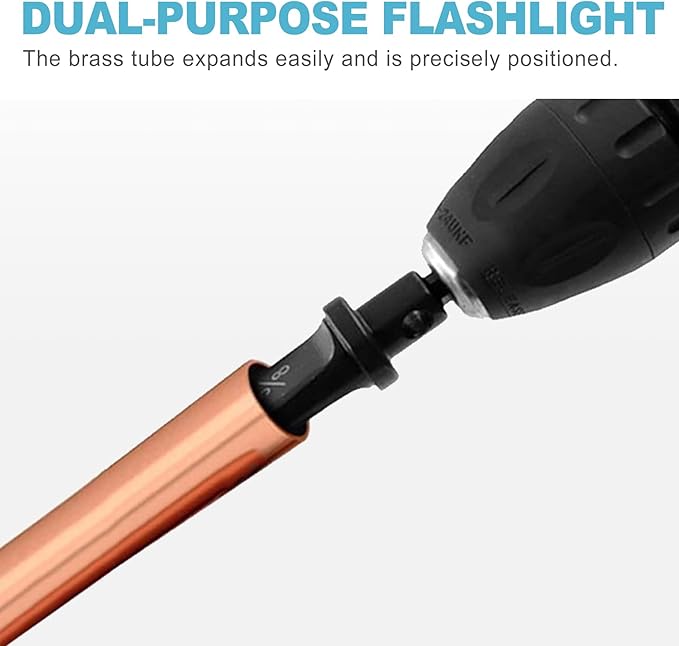 CoguZed 5-in-1 HVAC Swage Tool Kit ??Copper Pipe Expander Drill Bit Set for Swaging, Bending, & AC Refrigeration Repair Includes 5 Essential Functions