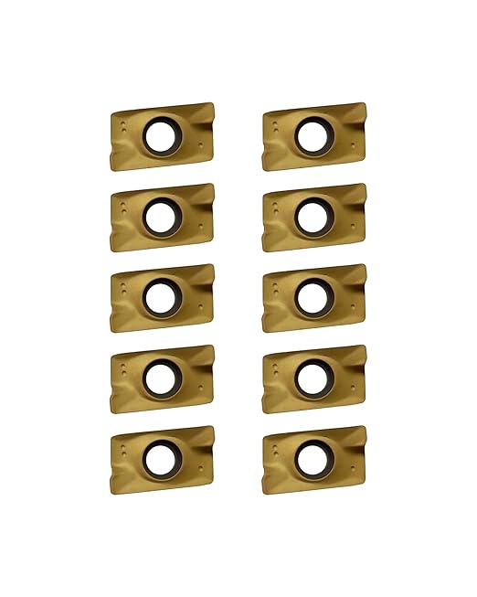 APMT1604PDER-M2 Carbide Milling Inserts, PVD Coated Indexable Milling Inserts Turning Inserts, Carbide Milling Cutter for BAP400R Tool Holders Processing Hard Steel Parts, 10Pcs