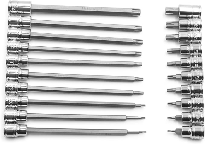 Genius Tools 20 Piece 3/8" Dr. Star Bit Socket Set BS-320TX
