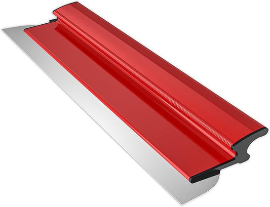Ceeintee 24 Inch Drywall Skimming Blade, Replaceable 0.35mm Stainless Steel Blade, Drywall Trowel for Gyprock, Drywall and Wall-Boardrd, Ergonomically Designed Grip