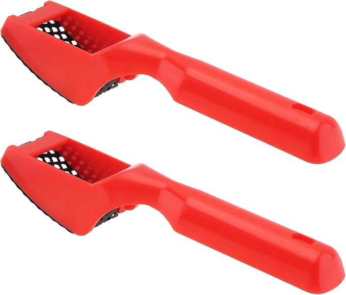 2pcs Surform Shaver, Hand-Length Mini File with Tooth Mill, Second-Cut Razor, Red