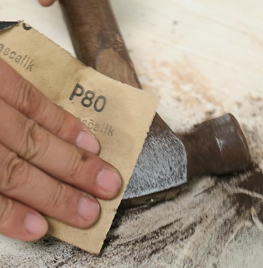 30Pcs 9 x 3.6 Inchs 80 Grit Wet and Dry Handmade Universal Sanding Sheets, Suitable for Woodworking Furniture/Automobiles/Metal/Lacquer Polishing Sandpaper