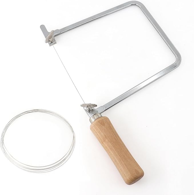 Deep Coping Saw With Diameter 0.3mm Diamond Wire for Woodworking, Plastic, Rubber, and Soft Metal Cutting
