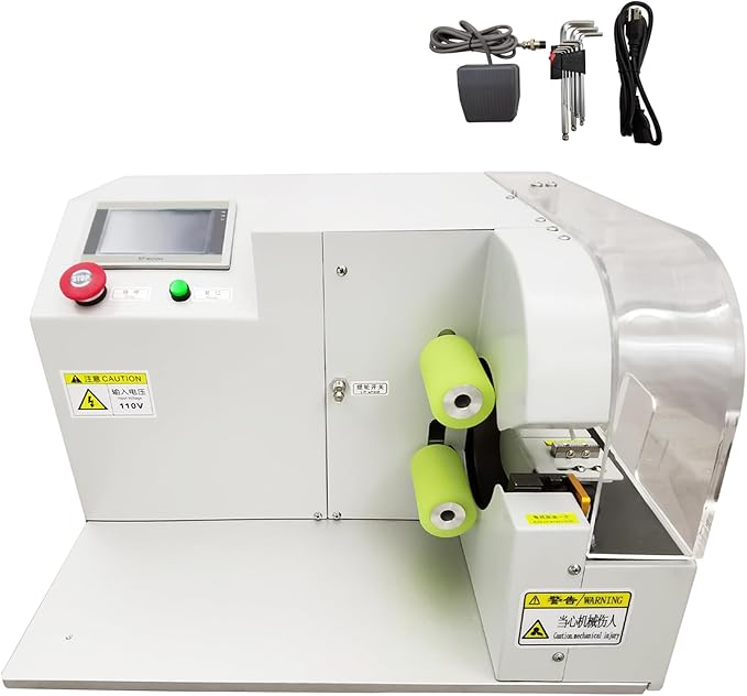 JARYANNIX 110V Automatic Tape Winding Machine for Automotive Wiring Harness, Tape Applicator Wiring Harness Tape Winding Machine Coil Winder Equipment Wire Diameters 0.12"-1.18"