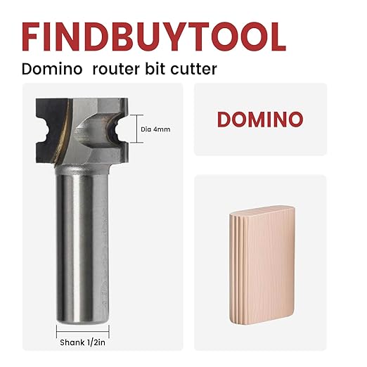 FINDBUYTOOL Domino Router Bit for Festool D4 for DF500